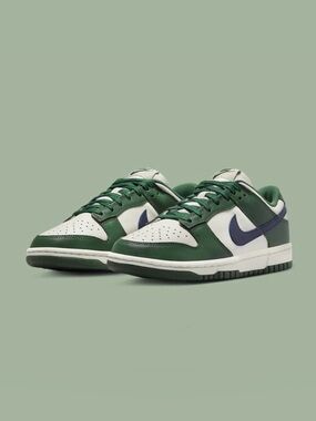 NIKE Women’s Dunk Low Retro Gorge Green Midnight Navy DD1503-300
